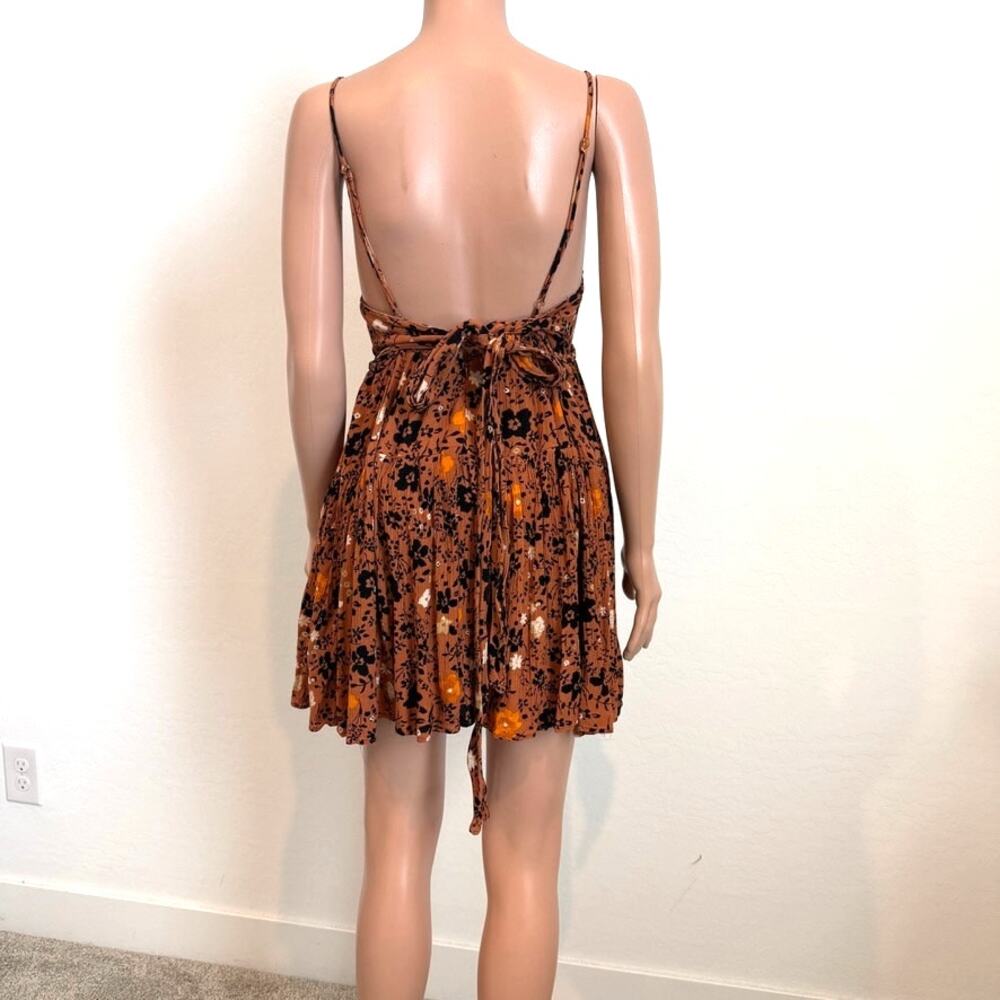 Free People Revolve Kaley 6 tie back textured mini sun dress D3 3516 - Picture 8 of 9
